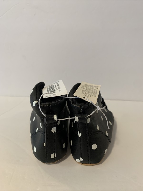 Old Navy Infant Black Bootie W/ Polka 18-24 Months. New With Tags