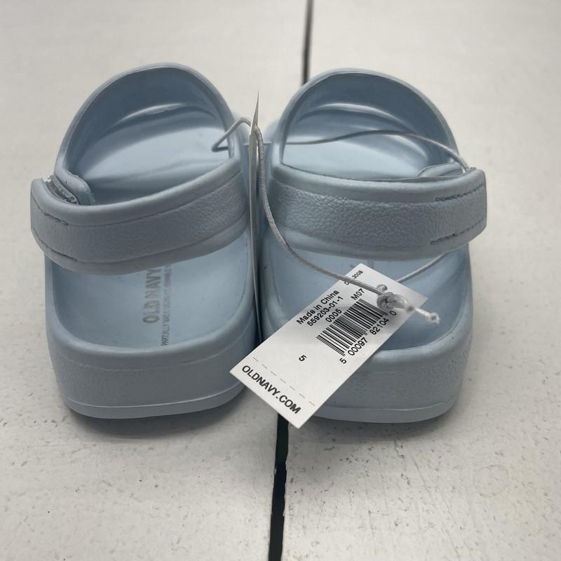 Old Navy Light Blue Strap Sandals Hook And Loop Closure Baby Size 5 NEW