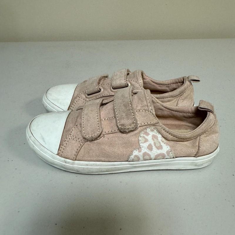 Old Navy Shoes Sneakers Girl's 11 Pink Leopard Heart Play Spring Outdoor