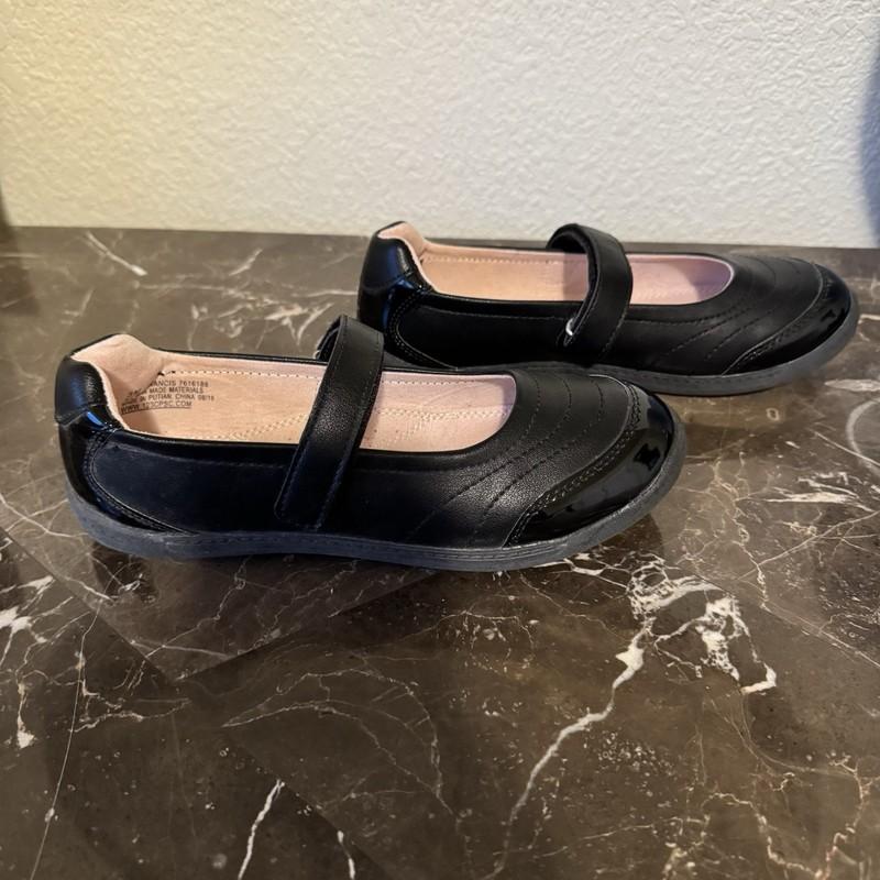 Olive & Edie Francis Mary Jane Flat Shoes Kids Size 3 Black