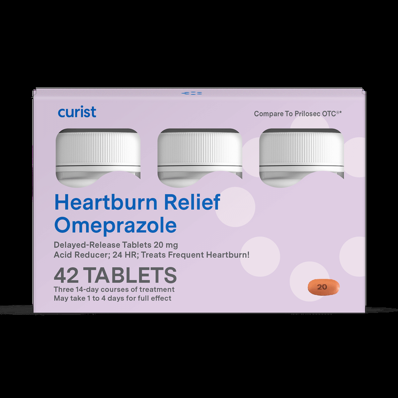 Omeprazole 20 mg Tablets (Generic Prilosec) 42 Ct Heartburn Relief Omeprazole