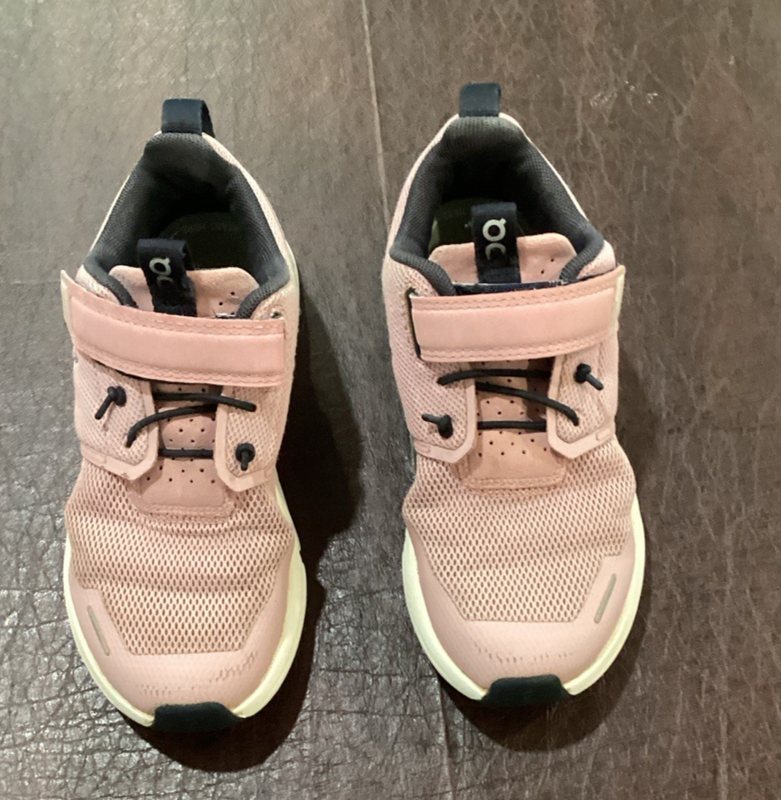 ON Cloud Play Sneakers Pink Tennis Shoes 12 Toddler