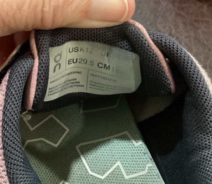 ON Cloud Play Sneakers Pink Tennis Shoes 12 Toddler