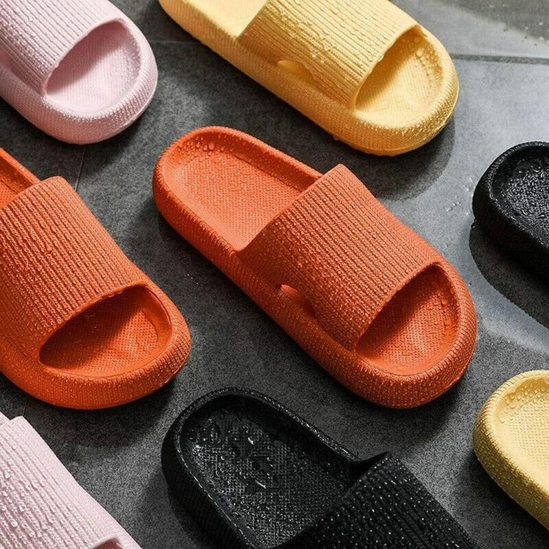 ON SALE Anti-Slip Cozy Pillow Slides Sandals Slippers Height Boosting Outdoor