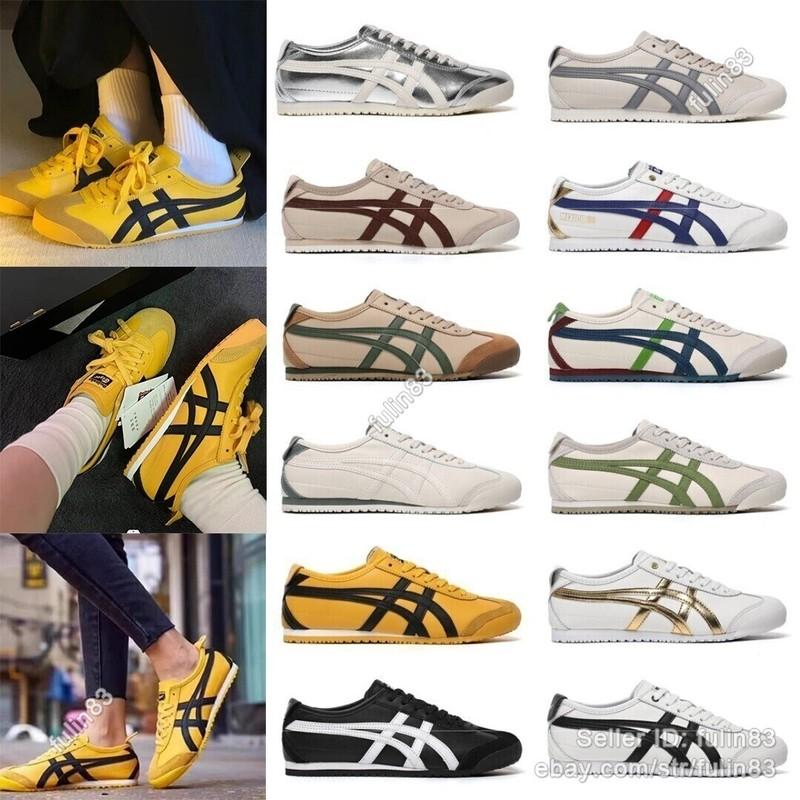 Onitsuka Tiger NEW MEXICO 66 Black And White Sneakers Unisex 1183C102 Authentic