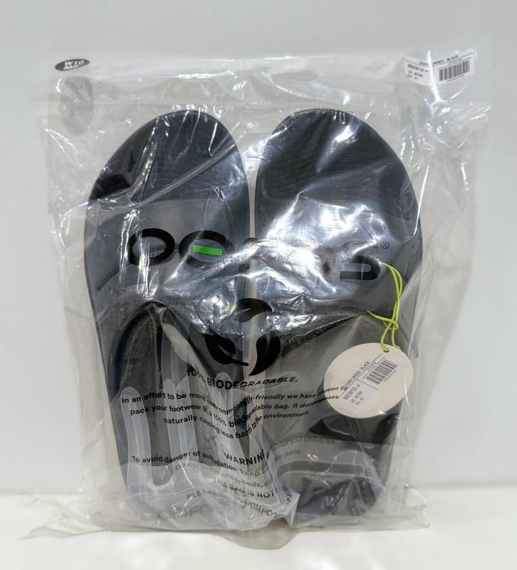 OOFOS Ooahh Slide Sandal Black Mens 10 Womens 12
