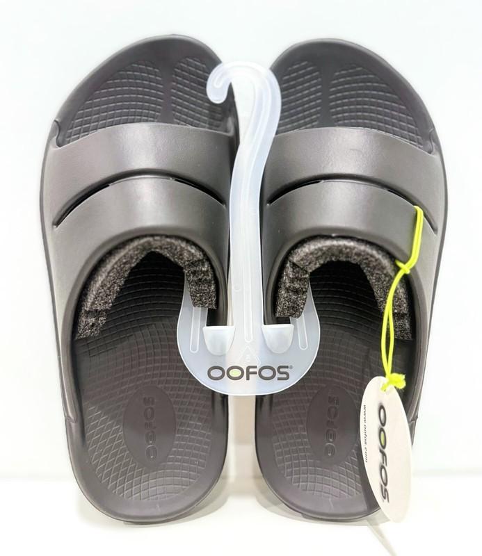 OOFOS Ooahh Slide Sandal Black Mens 10 Womens 12