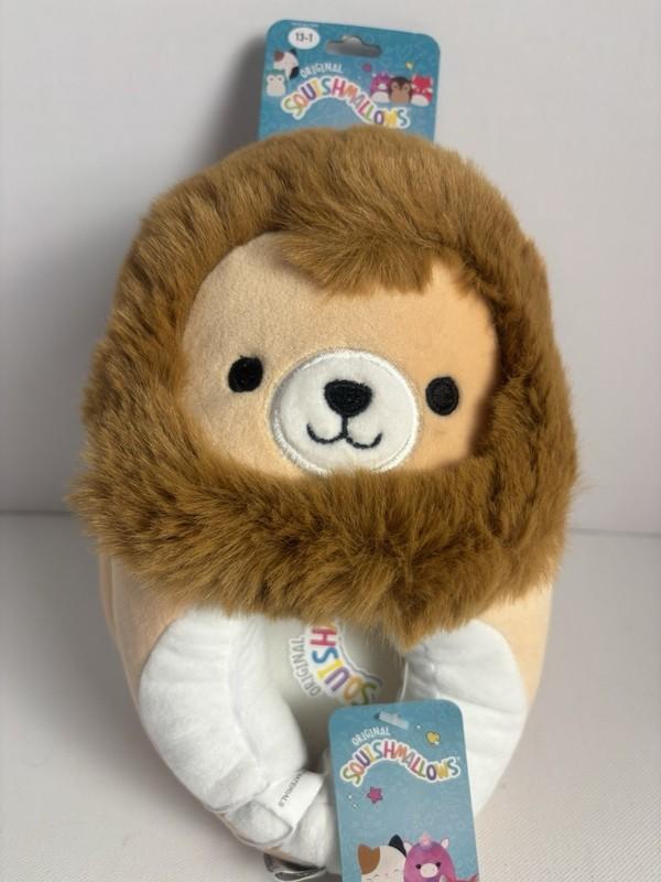 Original Squishmallows Francis The Lion Kids Slippers Kellytoys Size 13/1 - NWT