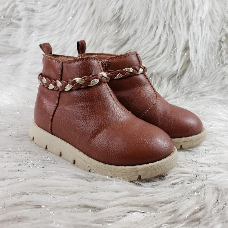 OSH KOSH B'GOSH Kids Brown Casual Booties Toddler Size 6