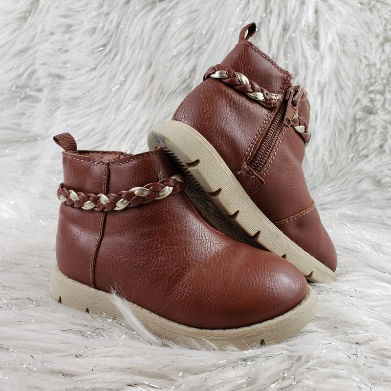 OSH KOSH B'GOSH Kids Brown Casual Booties Toddler Size 6