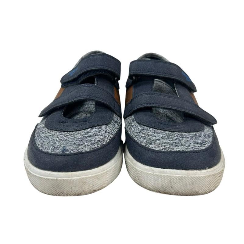 OshKosh B'gosh Boys Navy Brown Robin Casual Self Fastener Casual Sneakers 3