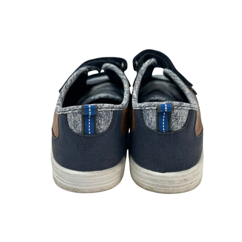 OshKosh B'gosh Boys Navy Brown Robin Casual Self Fastener Casual Sneakers 3