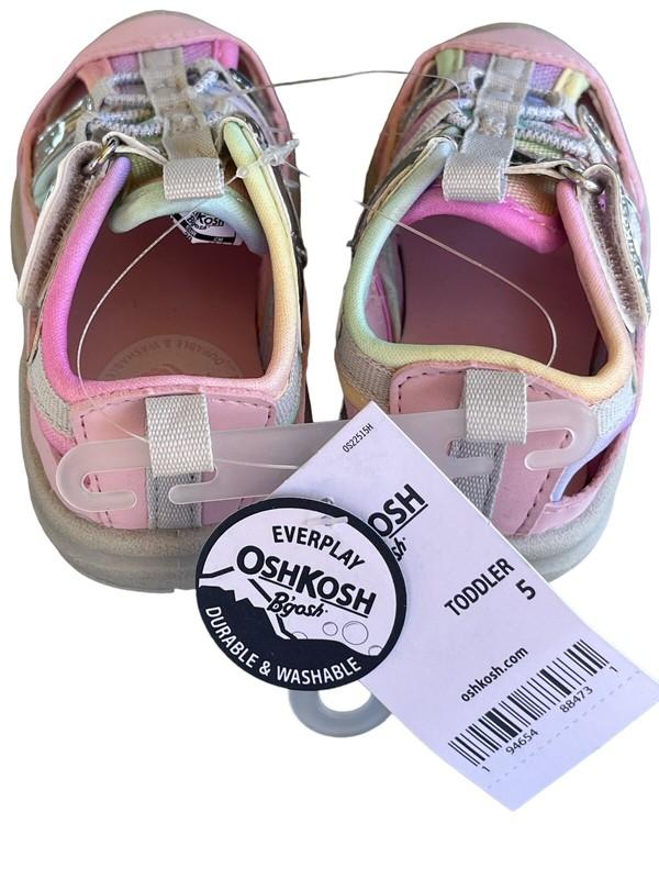 OshKosh B’gosh Rainbow Size 5 Toddlers Sandals Shoes Rainbow Girls Washable NWT