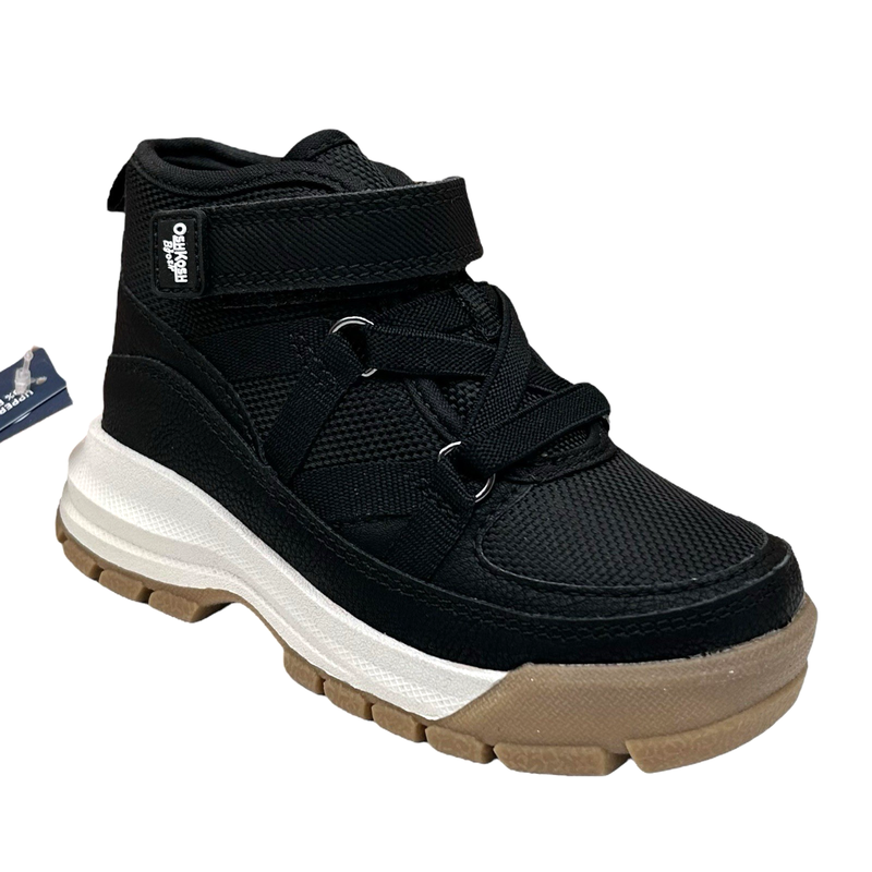 Oshkosh B'gosh Tao Toddler Boys Slip-on Ankle Boots Size 8 Black-Tan-White Shoes