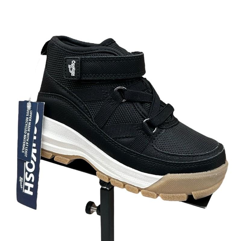 Oshkosh B'gosh Tao Toddler Boys Slip-on Ankle Boots Size 8 Black-Tan-White Shoes