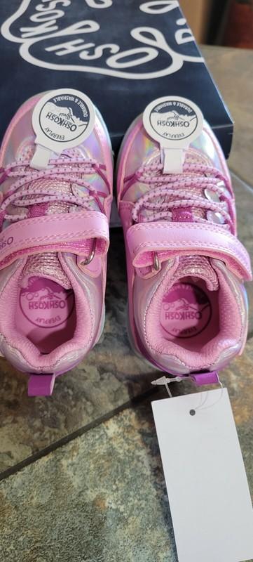Oshkosh B'Gosh Toddler Cycla Sneaker Bumper Toes Lilac Size 7