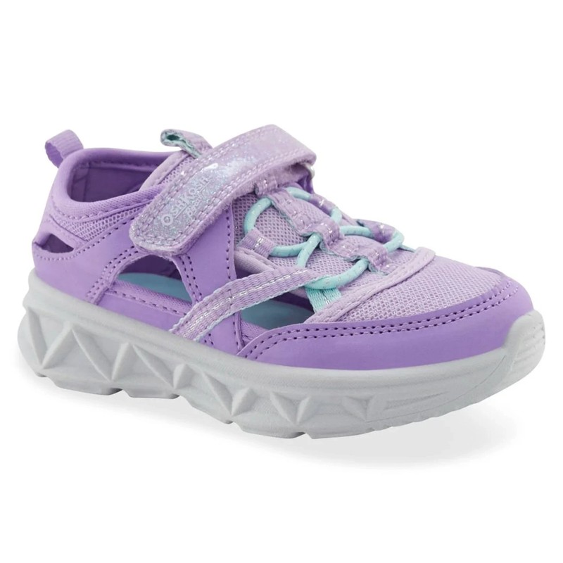 OshKosh B' Gosh Toddler Girls Durable Play Sandal Size 9 Purple