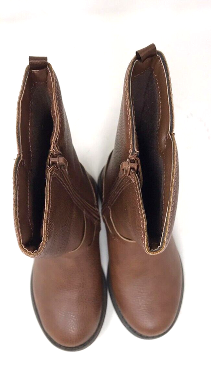 OshKosh B'gosh Toddlers Girl Lumi Mid-Calf Riding Boots Brown Size:8 97T