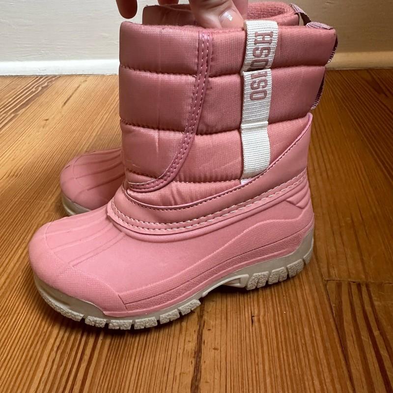 Oshkosh Pink Rubber Sole Lined Waterproof Snow Boot SIZE 8