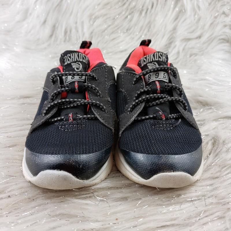 OSK KOSH B'GOSH Black Pink Easy On Casual Shoes Toddler Kids Size 7