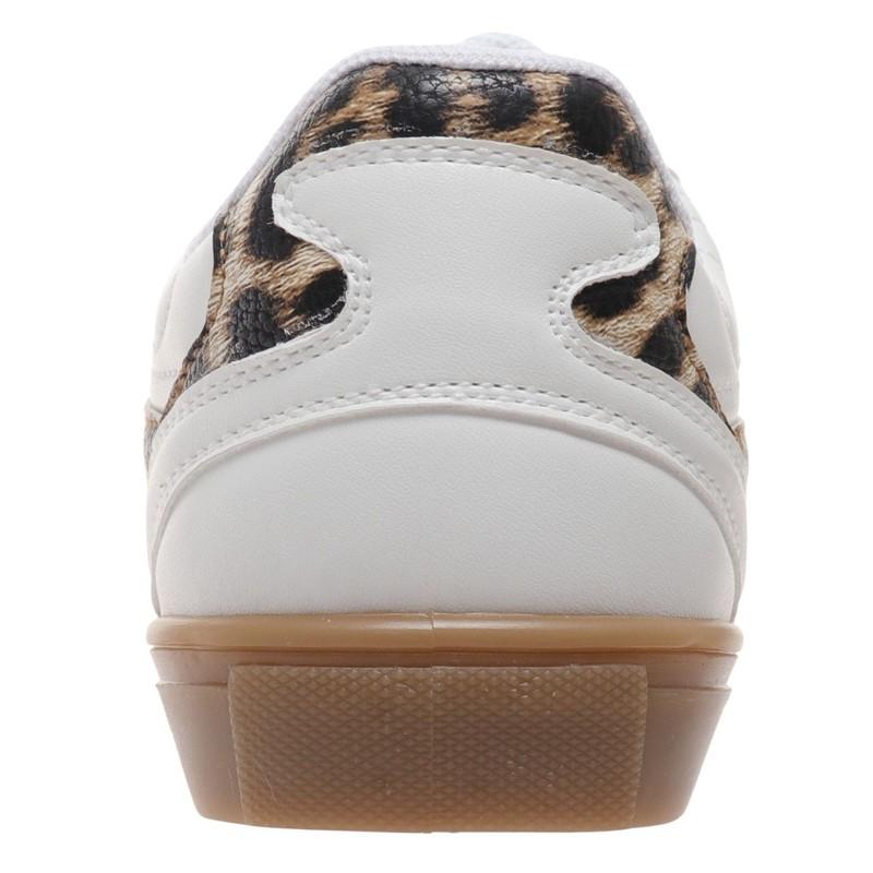 Outwoods Kids Fast-57 Lace Up Fashion Sneakers Leopard Print Combo