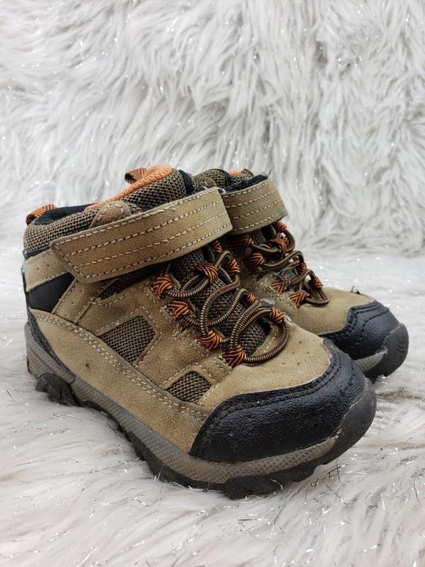 OZARK MOUNTAIN Brown Black Orange Casual Outdoor Boots Toddler Size 8