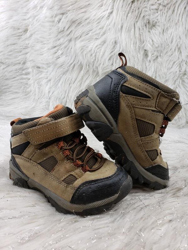 OZARK MOUNTAIN Brown Black Orange Casual Outdoor Boots Toddler Size 8