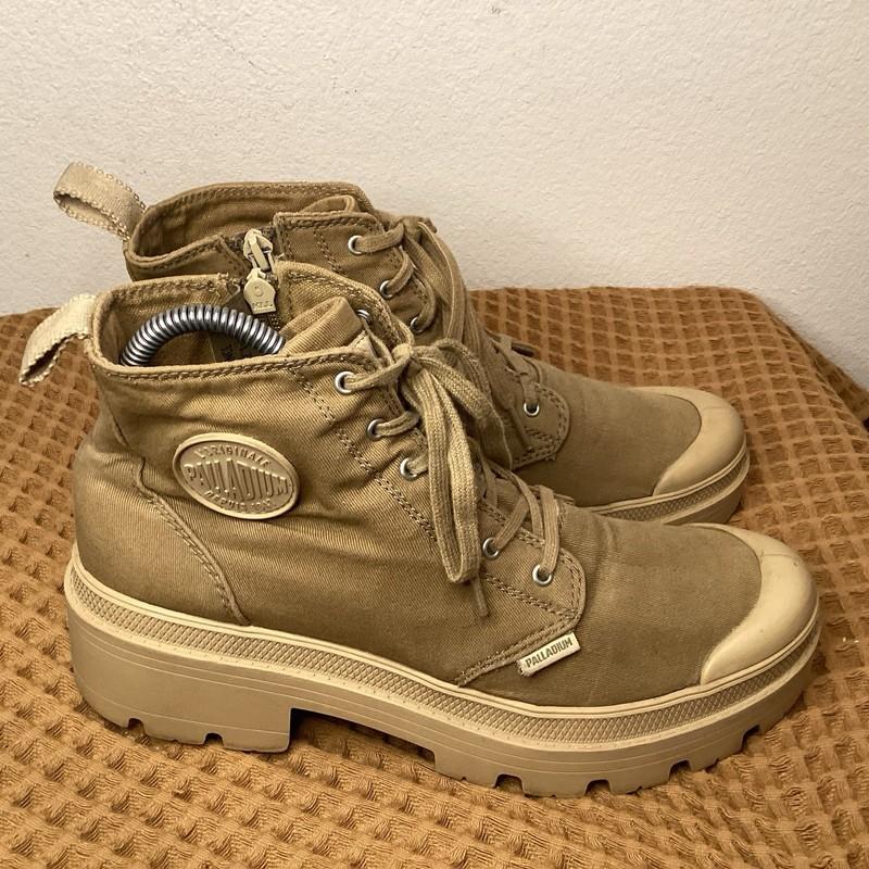Palladium Pallabase Brown Womens Size 9 Combat Boots Sneakers 96907