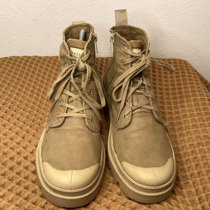 Palladium Pallabase Brown Womens Size 9 Combat Boots Sneakers 96907