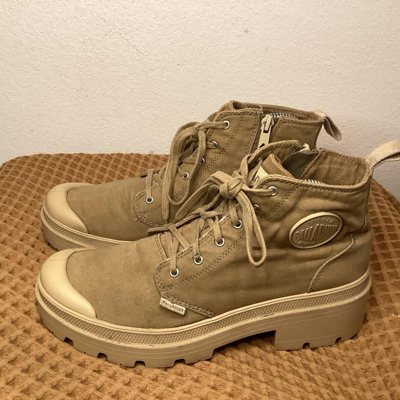 Palladium Pallabase Brown Womens Size 9 Combat Boots Sneakers 96907