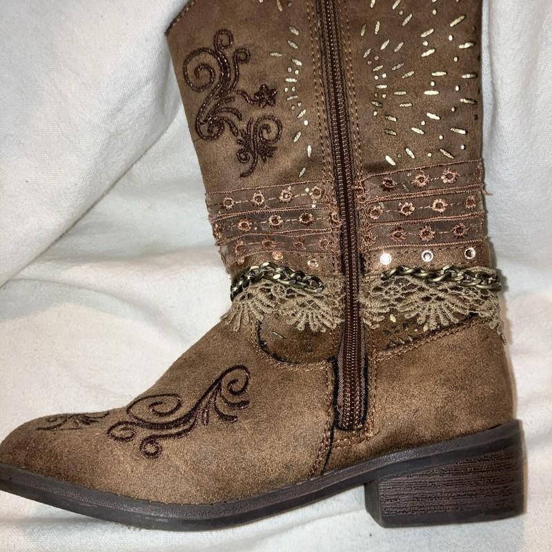 Paris Blues Cow Girl Boots Size 12