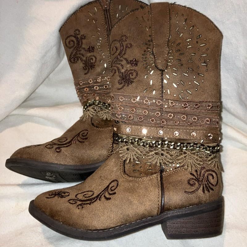 Paris Blues Cow Girl Boots Size 12