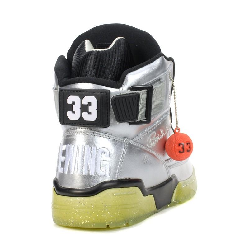 Patrick Ewing 33 HI Platinum/Black Basketball Shoes