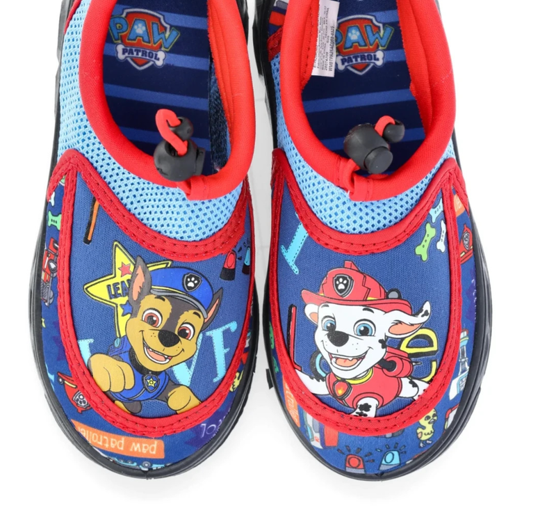 Paw Patrol Boys Water Shoes SIZE 9-10 NWT Blue Red Beach Ocean Lake Pool NEW