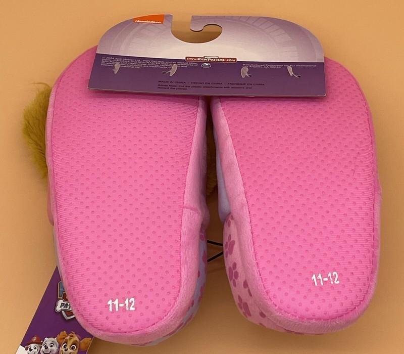 Paw Patrol Girl Slippers Shoes Skye Everest Size XL 11-12 New