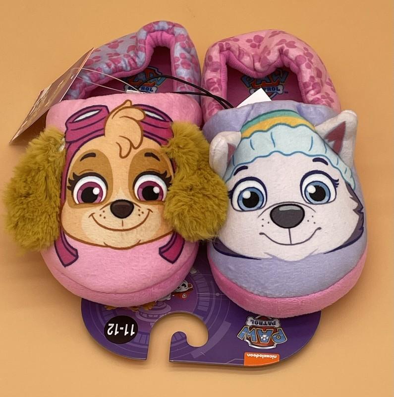 Paw Patrol Girl Slippers Shoes Skye Everest Size XL 11-12 New