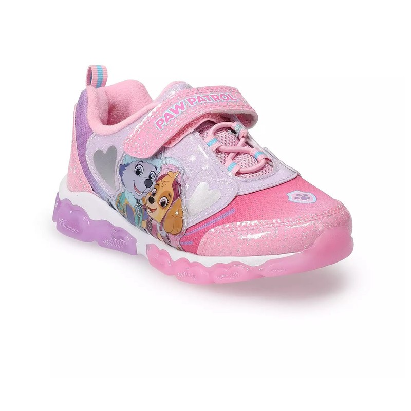 Paw Patrol Girls Light Up Sneakers Sizes: Toddler 6 7 8 9 10 11 12