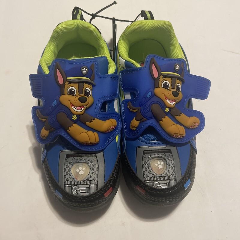 Paw Patrol Lightup Shoes Chase Boy's Sneakers Size 11