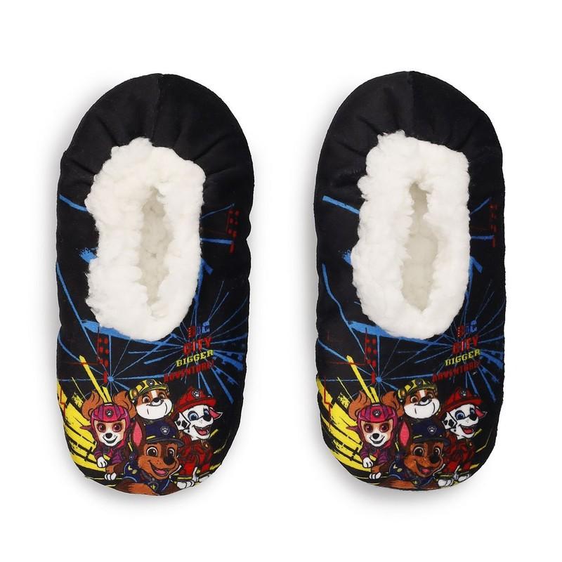 PAW PATROL MOVIE Fuzzy Babba Slippers 2T-3T (Shoe 5-7) or 3T-4T (Shoe 8-10) NWT