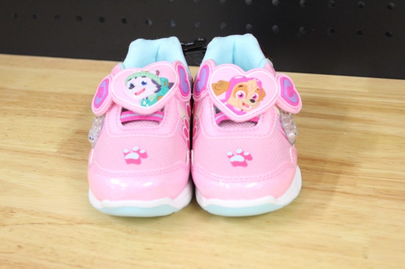 Paw Patrol Toddler Girls Skye and Everest Light Up Sneakers-Pink-Size 7-NWT