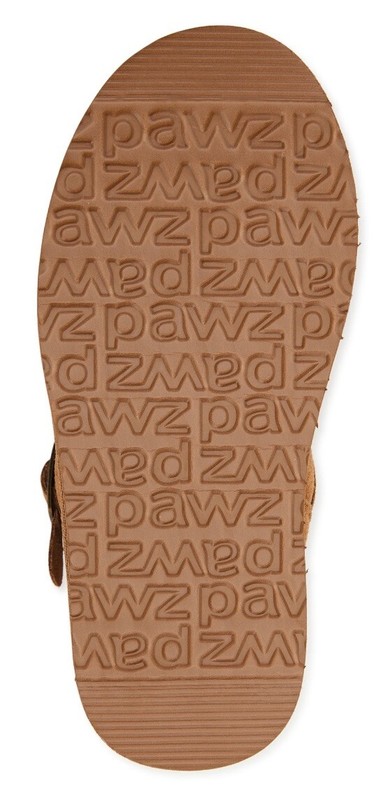 PAWZ By Bearpaw Casual Brown Boots Girls Size 12 Youth Shorty Suede Rubber Amy