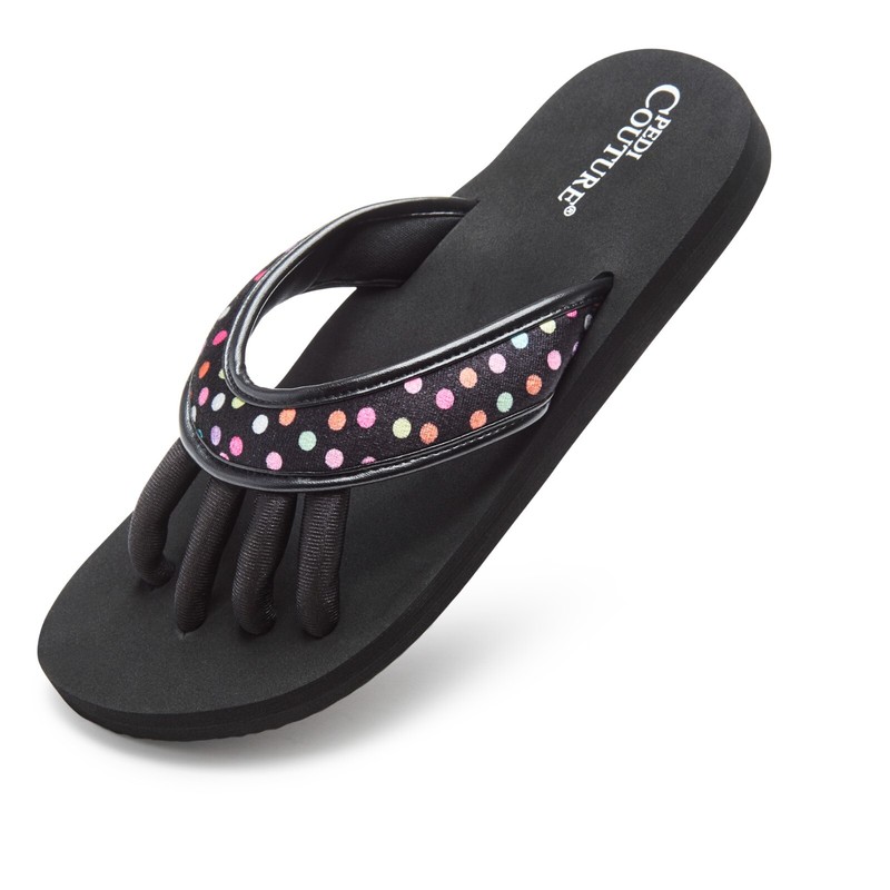 Pedi Couture Toe Separator Sandals For Women- Pedicure/Yoga Sandal- Arch Support