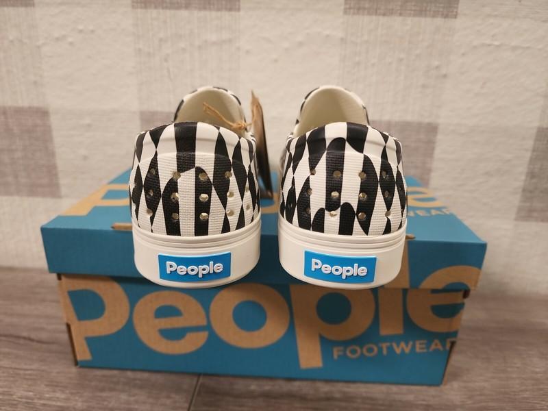 People Footwear THE SLATER REALLY Checker/Picket White Children's Shoe Size 12 ✅