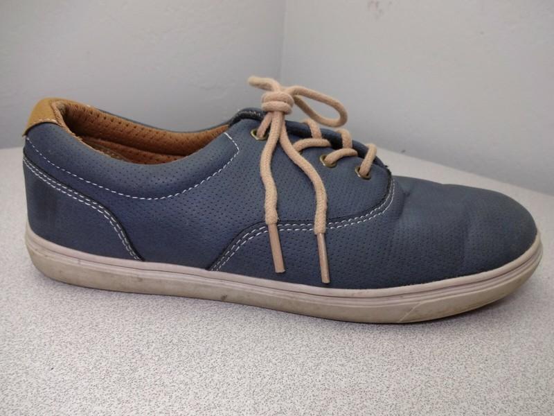 Perry Ellis Portfolio "Williams" Kids Size US 5 EUR 37.5 Blue Brown Shoes
