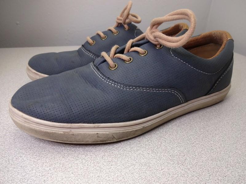 Perry Ellis Portfolio "Williams" Kids Size US 5 EUR 37.5 Blue Brown Shoes