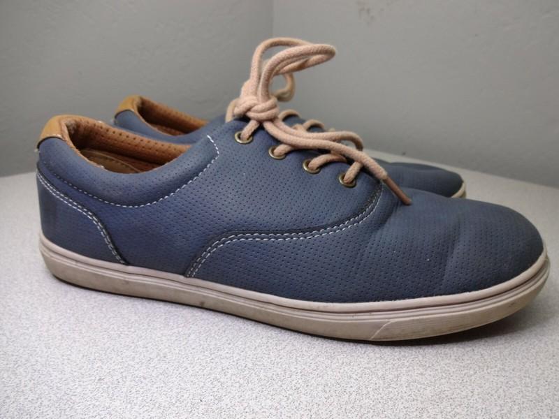 Perry Ellis Portfolio "Williams" Kids Size US 5 EUR 37.5 Blue Brown Shoes