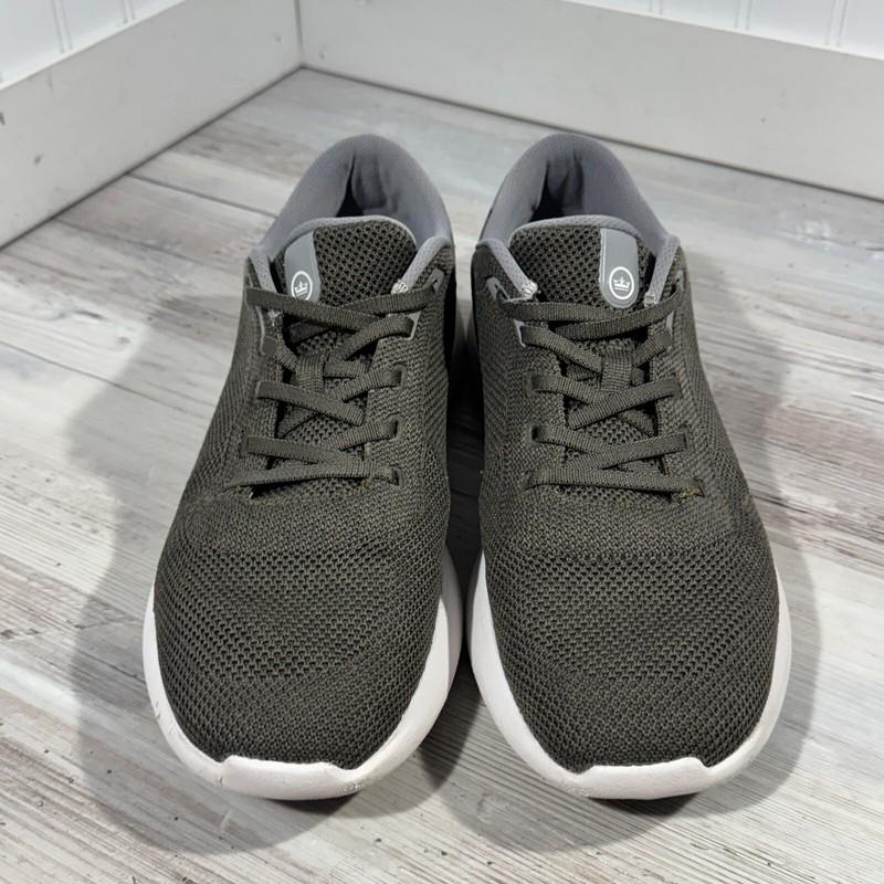Peter Millar Glide V3 Shoes Men 9.5 Olive Leaf Knit Athletic Training Casual