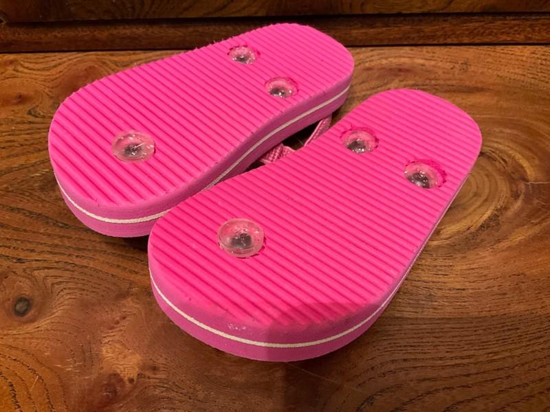Pink Unicorn Baby Flip Flop Thong Sandals - Size 5 - New