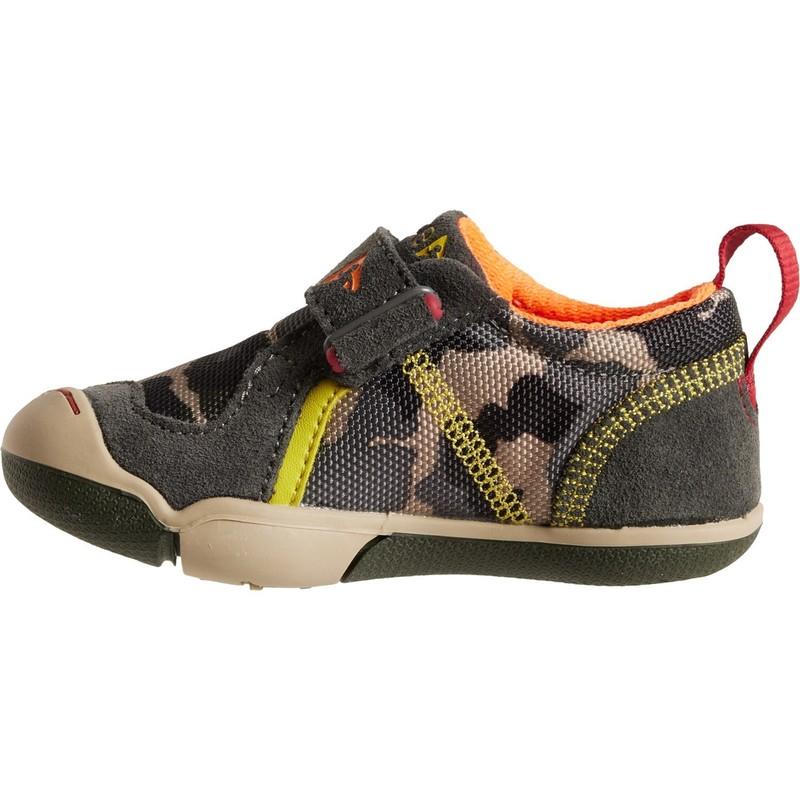 Plae Little Boys / Toddler Ty Sneakers - Leather - Raven / Camo *New In Box*