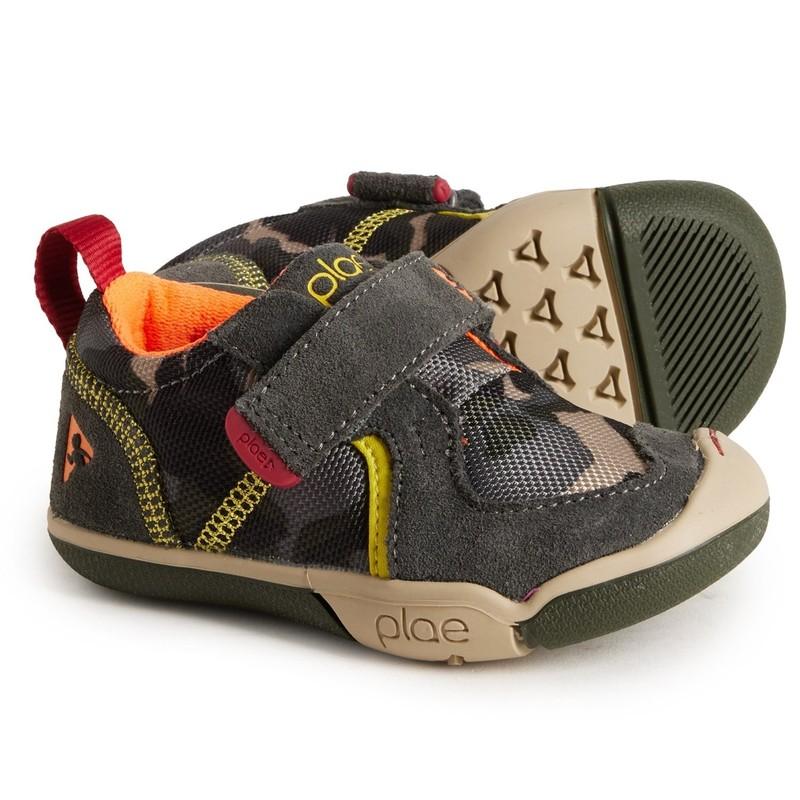 Plae Little Boys / Toddler Ty Sneakers - Leather - Raven / Camo *New in Box*